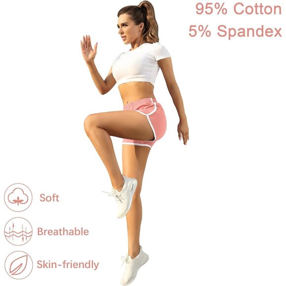 Comfort and Style: Pack of 2 Women's Cotton Shorts, Breathable & Elastic - Picture 2 of 5